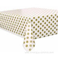 Wholesale printed party polka dot plastic table cover